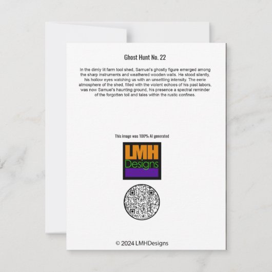 Ghost Hunt 22 Bedankkaart (Achterkant)