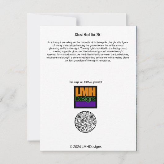 Ghost Hunt 25 Bedankkaart (Achterkant)