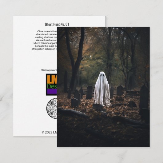 Ghost Hunt No. 01 Bedankkaart (Voorkant / Achterkant)
