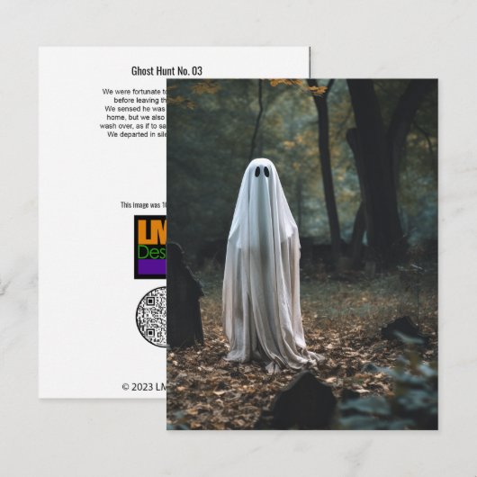 Ghost Hunt No. 03 Bedankkaart (Voorkant / Achterkant)