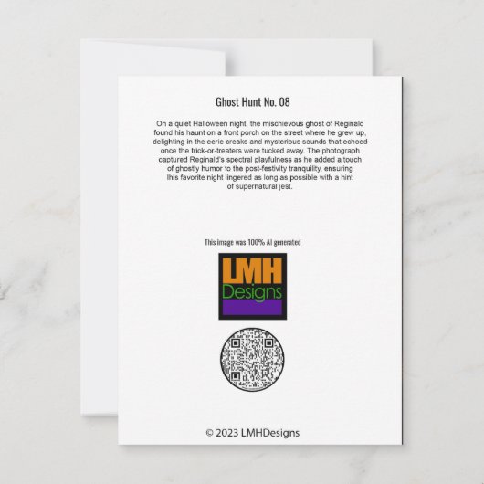 Ghost Hunt No. 08 Bedankkaart (Achterkant)