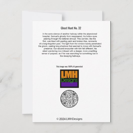 Ghost Hunt No. 32 Bedankkaart (Achterkant)