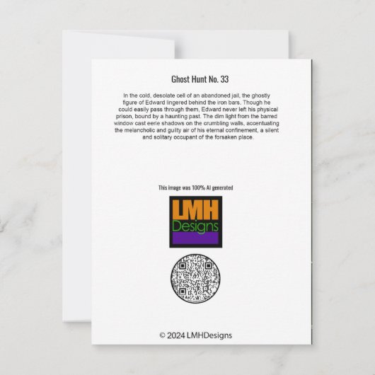 Ghost Hunt No. 33 Bedankkaart (Achterkant)
