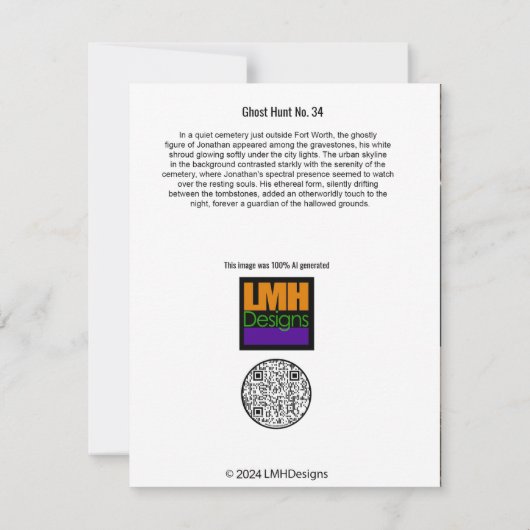 Ghost Hunt No. 34 Bedankkaart (Achterkant)