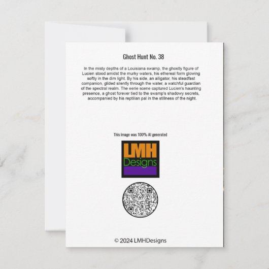 Ghost Hunt No. 38 Bedankkaart (Achterkant)