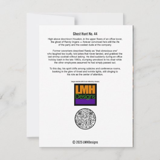 Ghost Hunt No. 44 Bedankkaart (Achterkant)