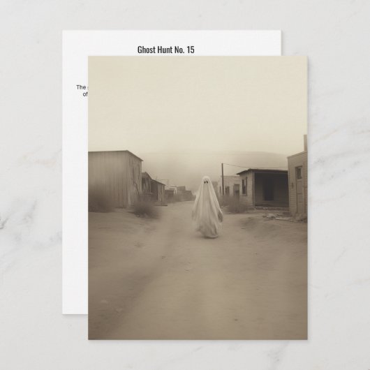 Ghost Hunt nr. 15 Bedankkaart (Voorkant / Achterkant)