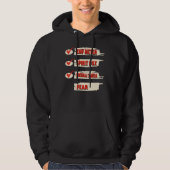 Ghost Hunter Checklist EMF Meter Paranormal Invest Hoodie (Voorkant)