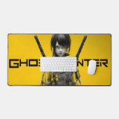 Ghost Hunter Cyberpunk Meisje Kunstwerk Bureaumat (Keyboard & Muis)