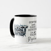 Ghost Hunter Dark Gothic Paranormal Mok (Voorkant links)
