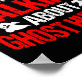 Ghost Hunter EVP Hunting Halloween Paranormal Spir Poster (Hoek)