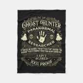 Ghost Hunter - Ghost Hunting Halloween Paranormal Fleece Deken (Voorkant)