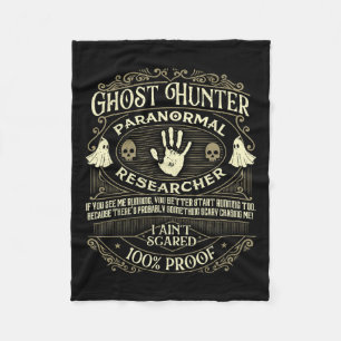 Ghost Hunter - Ghost Hunting Halloween Paranormal Fleece Deken