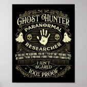 Ghost Hunter - Ghost Hunting Halloween Paranormal Poster (Voorkant)