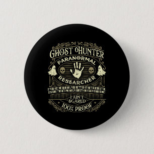 Ghost Hunter - Ghost Hunting Halloween Paranormal Ronde Button 5,7 Cm