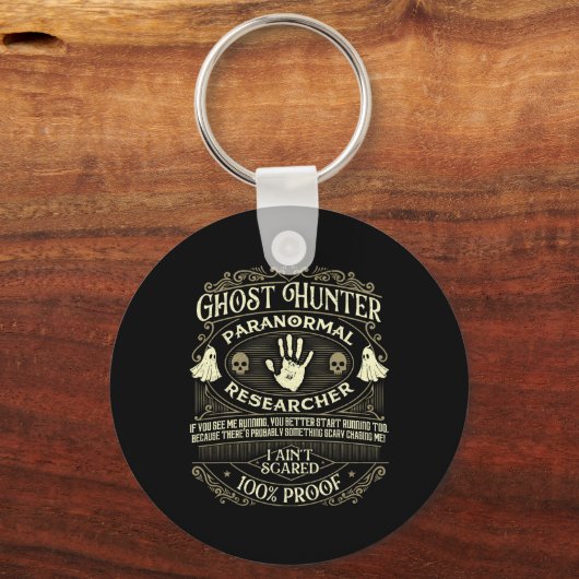 Ghost Hunter - Ghost Hunting Halloween Paranormal Sleutelhanger (Voorkant)