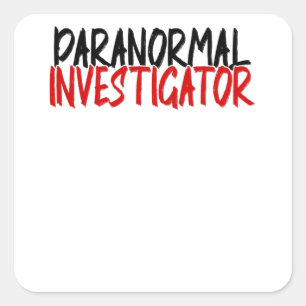 Ghost Hunter House Paranormal Halloween Vierkante Sticker