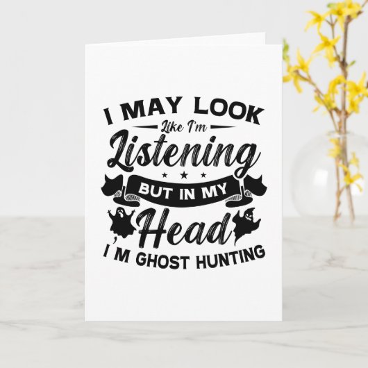 Ghost Hunter Hunt in mijn hoofd... ik ben gastjage Kaart (Gele Bloem)