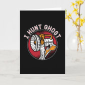 Ghost Hunter I Hunt Ghost Paranormal Ghost Hunting Kaart (Gele Bloem)