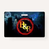 Ghost Hunter ID-badge Badge (Achterkant)