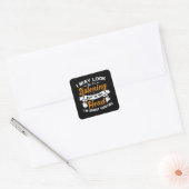 Ghost Hunter in m'n hoofd... ik ben de jager. Vierkante Sticker (Envelop)