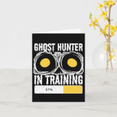 Ghost Hunter in opleiding Halloween spookjacht Kaart (Gele Bloem)