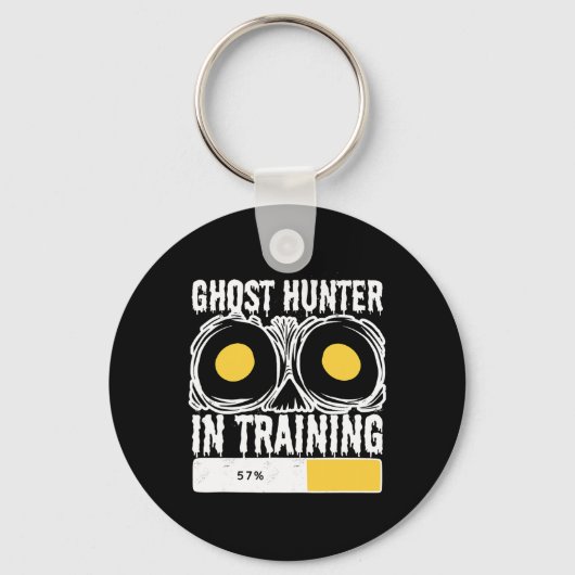 Ghost Hunter in opleiding Halloween spookjacht Sleutelhanger (Voorkant)