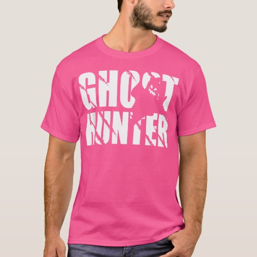 Ghost Hunter Ontwerp Voor Ghost Hunter En Ghost Ja T-shirt (Voorkant)