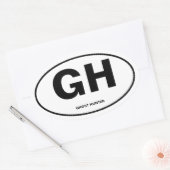 Ghost Hunter Ovale Sticker (Envelop)