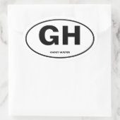 Ghost Hunter Ovale Sticker (Tas)