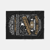 Ghost Hunter Paranormaal  Whiskey Style Desi Fleece Deken (Voorkant (Horizontaal))