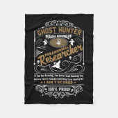 Ghost Hunter Paranormaal  Whiskey Style Desi Fleece Deken (Voorkant)