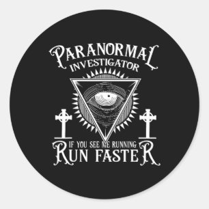 Ghost Hunter Paranormal Investigation Ronde Sticker