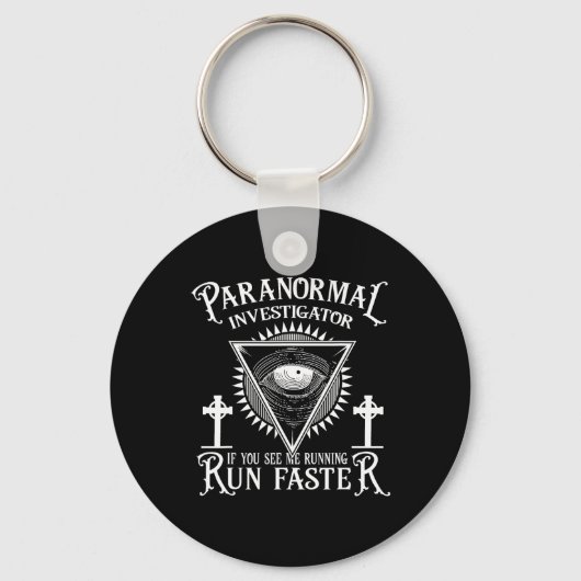 Ghost Hunter Paranormal Investigation Sleutelhanger (Voorkant)
