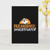 Ghost Hunter Paranormal Investigator Ghost Hunting Kaart (Gele Bloem)