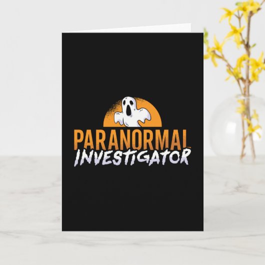 Ghost Hunter Paranormal Investigator Ghost Hunting Kaart (Gele Bloem)