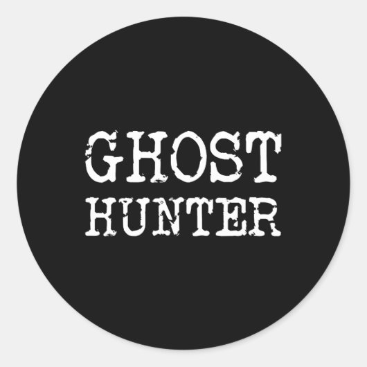 Ghost Hunter Paranormal Investigator Halloween Gif Ronde Sticker