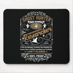 Ghost Hunter Paranormal Vintage Whisky Stijl Desi Muismat