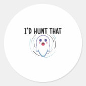Ghost Hunter Ronde Sticker (Voorkant)
