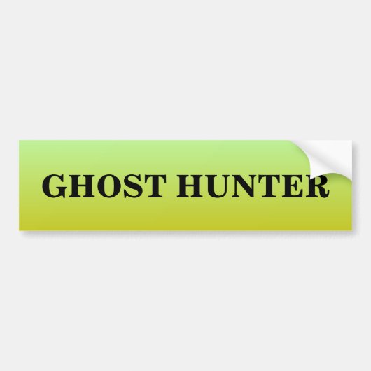 Ghost Hunter Spooky Bumpersticker (Voorkant)