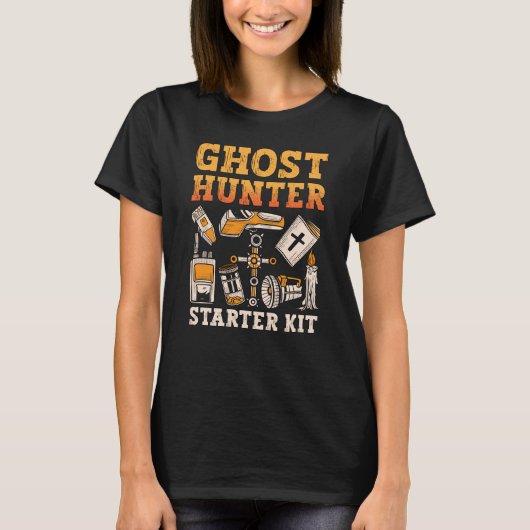 Ghost Hunter Starter Kit Paranormal Ghost Hunting T-shirt (Voorkant)