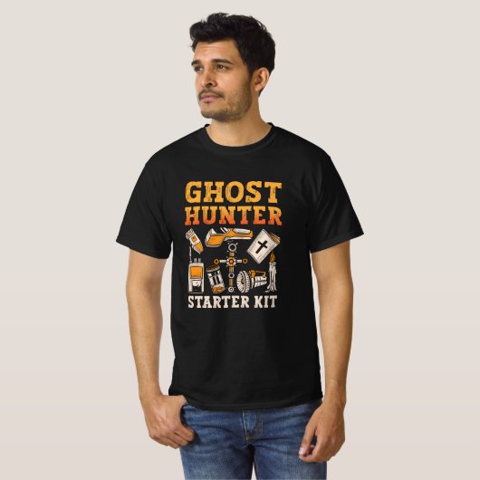 Ghost Hunter Starter Kit Paranormal Ghost Hunting T-shirt (Voorkant volledig)