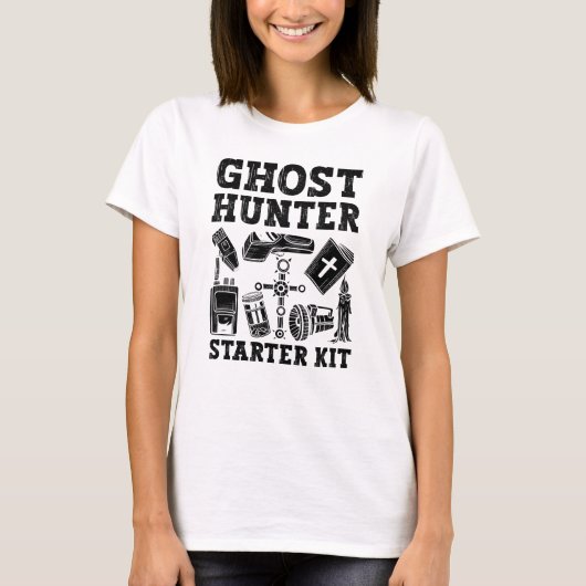 Ghost Hunter Starter Kit Paranormal T-shirt (Voorkant)