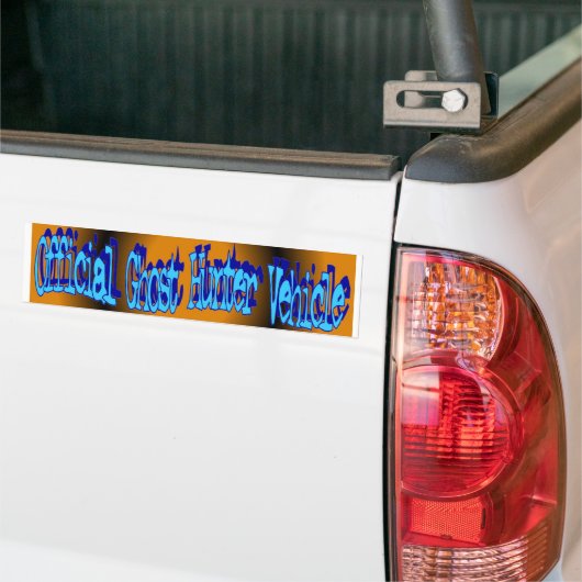 Ghost Hunter Vehicle Bumpersticker (Op Truck)
