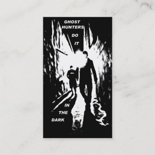 Ghost Hunters doen het in donkere visitekaartjes (Voorkant)