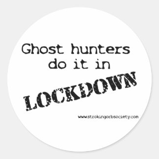 Ghost hunters lockdown ronde sticker
