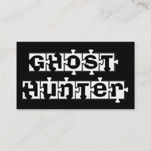 Ghost Hunters Puzzle Pcs zwarte visitekaartjes