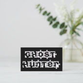 Ghost Hunters Puzzle Pcs zwarte visitekaartjes (Staand voorkant)