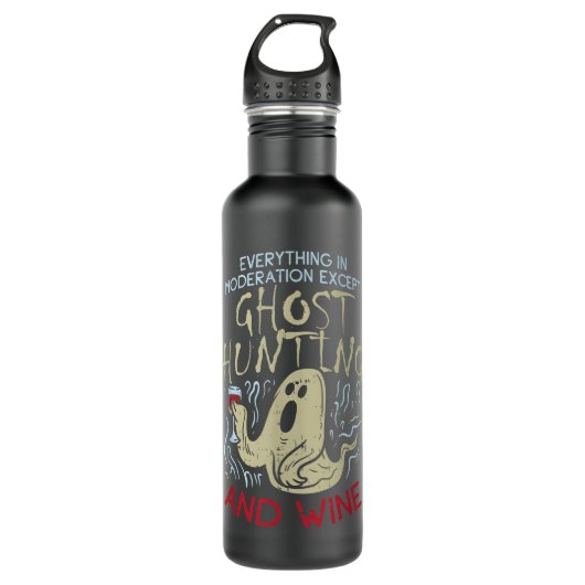 Ghost Hunting and Wine Gift for Ghost Hunter Waterfles (Voorkant)