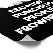 Ghost Hunting Gift Funny Ghost Hunter Punch Poster (Hoek)